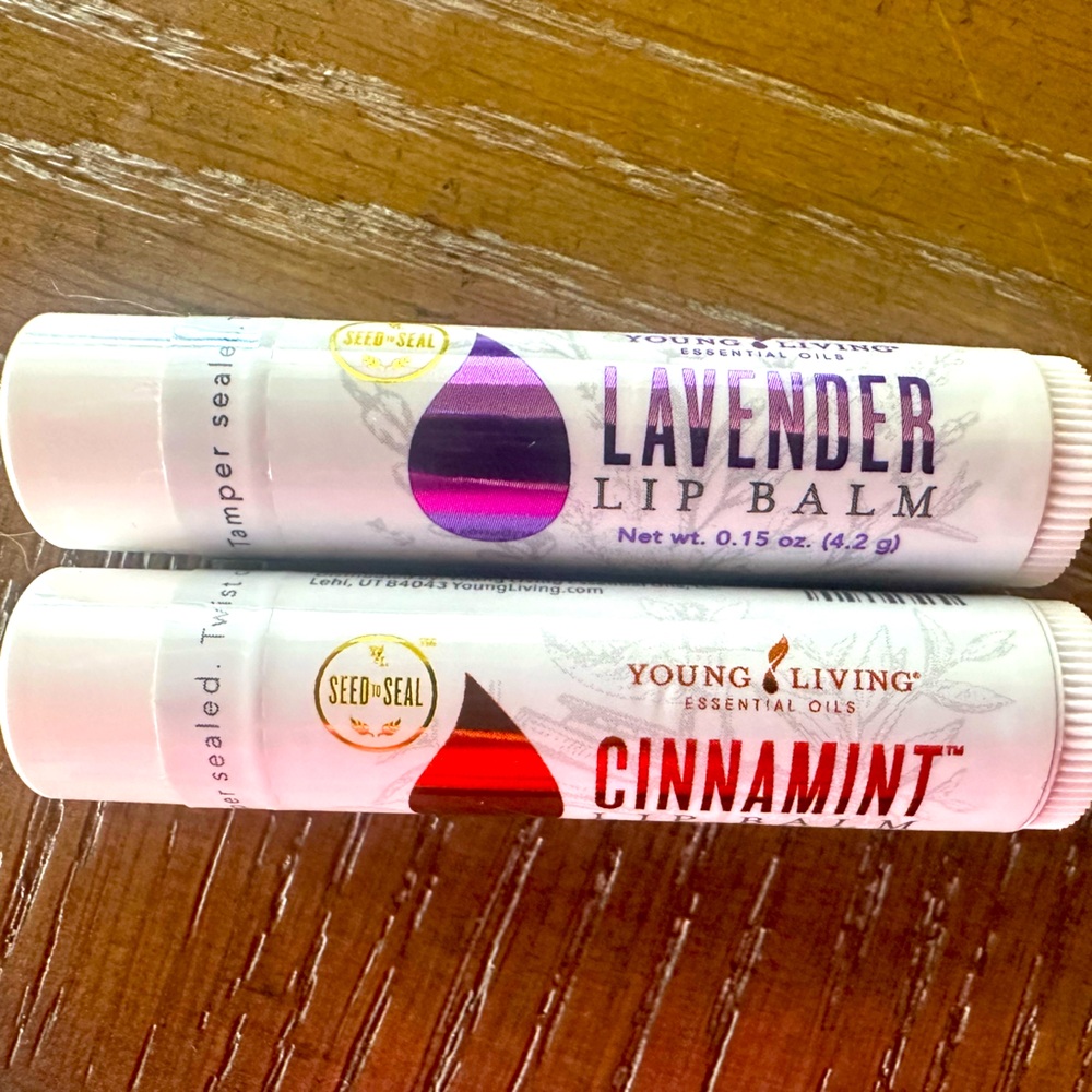 New Young Living Lavender and Cinnamint Lip balms